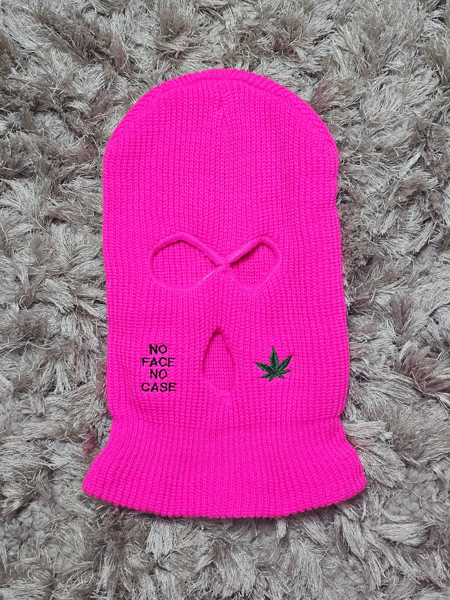 No Face No Case - Embroidered ski mask.